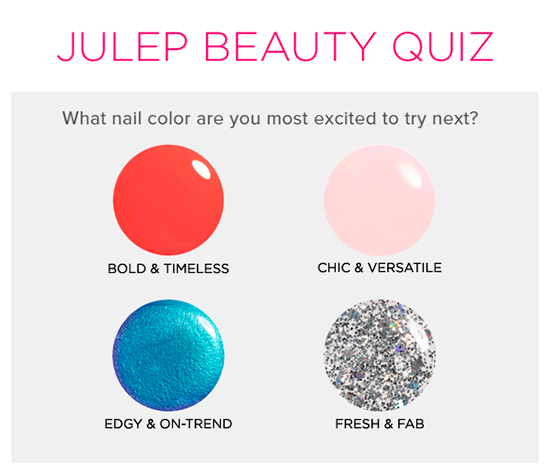 Julep beauty quiz 