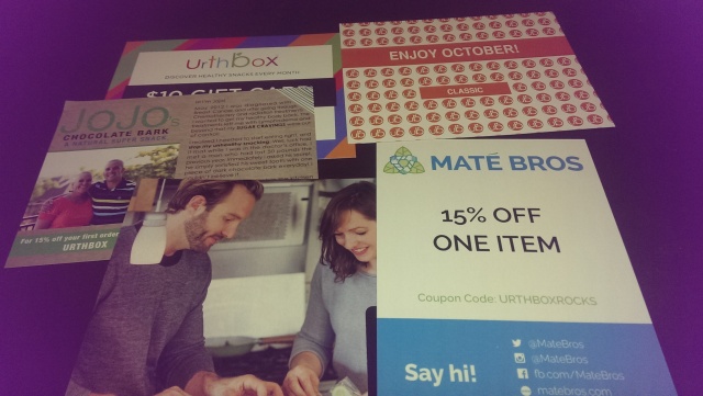 coupons and information card