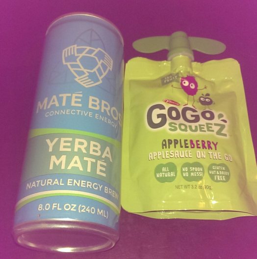 Mate Bros drink and GoGo Squeez pouch